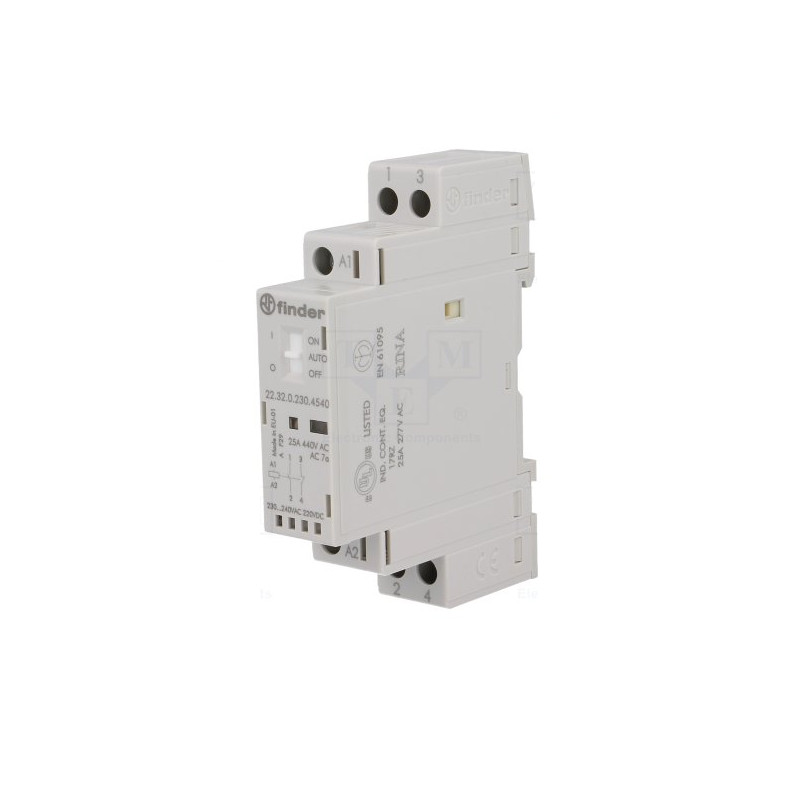 22.32.0.230.4540 Contactor 25A 1NO+1NC 230Ac/Dc