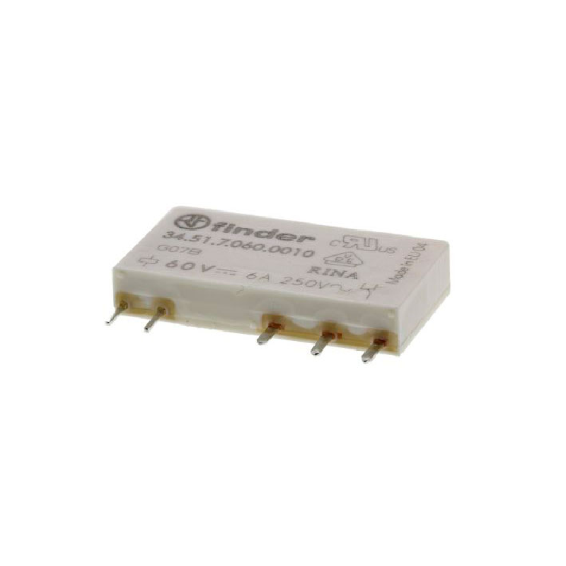 345170605010 Slim P.C.B. Relays EMR, 60Vdc, 6A, 1CO AgNi + Au