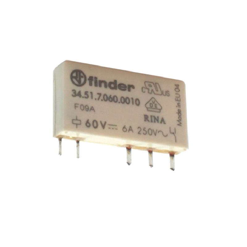 345170605010 Slim P.C.B. Relays EMR, 60Vdc, 6A, 1CO AgNi + Au