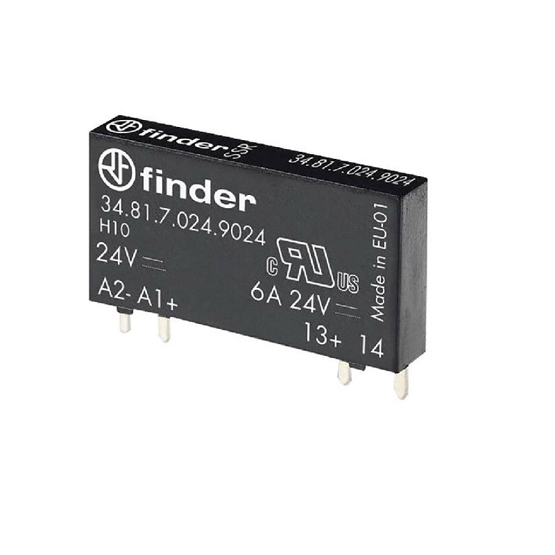 348170249024 Finder Ultra fino - Relé (SSR) 24Vdc, 6A