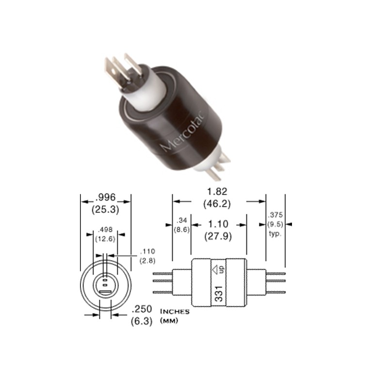 MERCOTAC 331 CONECTORES ELÉCTRICOS ROTATIVOS