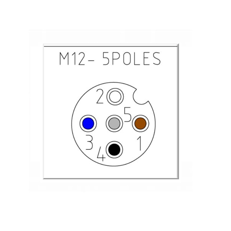 12FB5000-Htp-Connector- M12-5-Pin-Female-Right-Angled