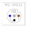 12FB5000-Htp-Connector- M12-5-Pin-Female-Right-Angled