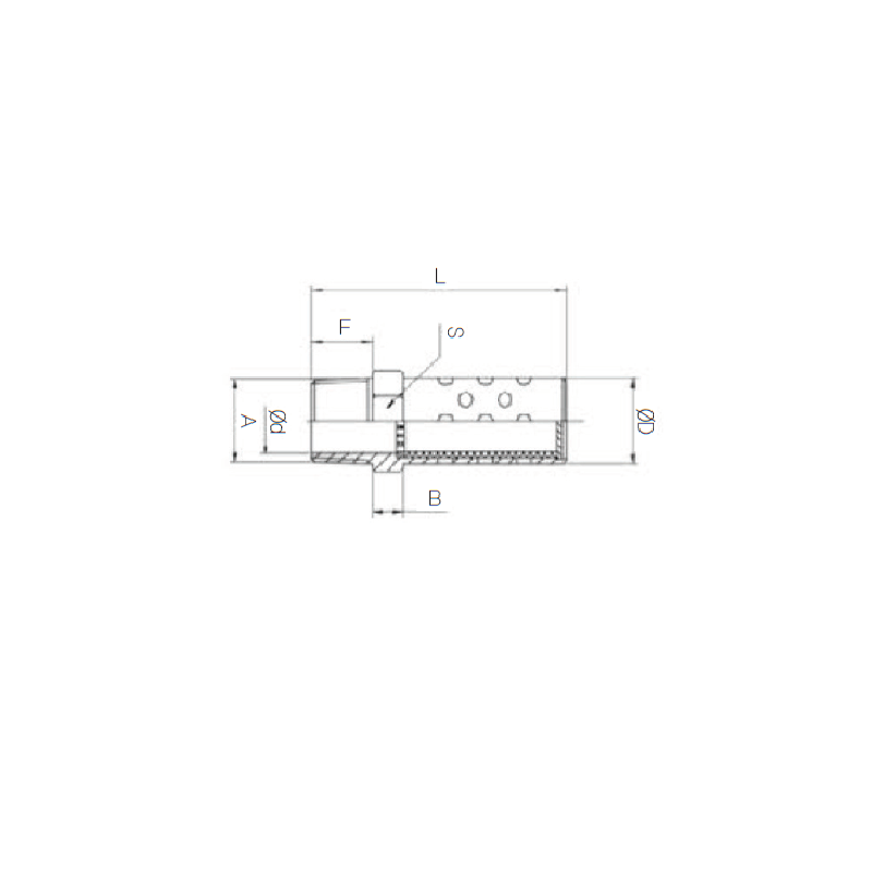 SB04 Sang-A, Steel Silencer 1/2"