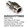 Fitting Male straight stainless steel 4 x 1/8