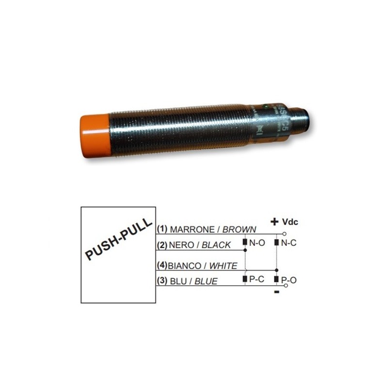 B12E188SCC5 Selet Sensor Inductivo M12 Push Pull