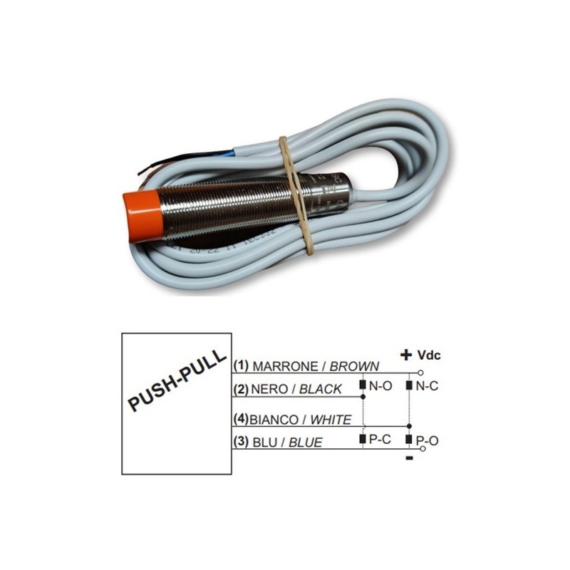 B12G185SC Inductive Sensor M12 Push Pull