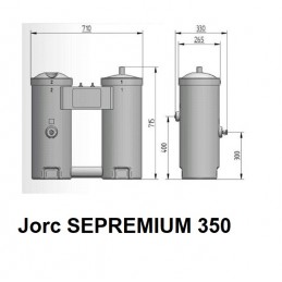 Separador agua/aceite 300CFM, JORC, SEPREMIUM 350