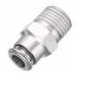 push-in fittings straight Nickel Plated 6 x 1/8