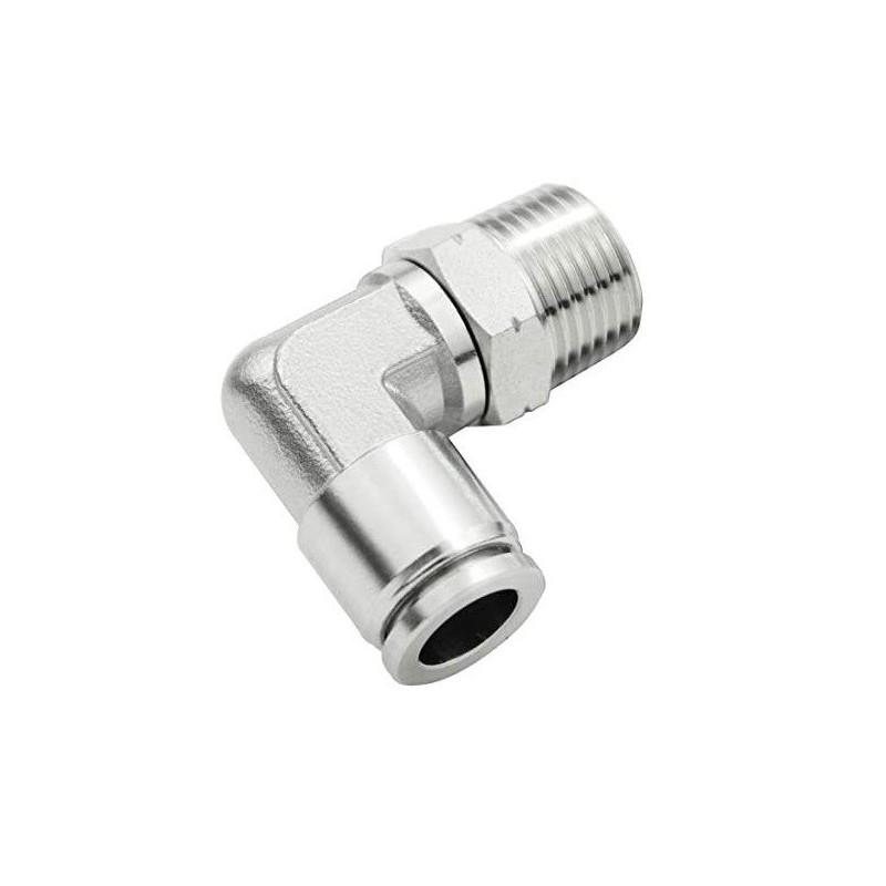 Conector rapido codo metalico 10 x 1/4