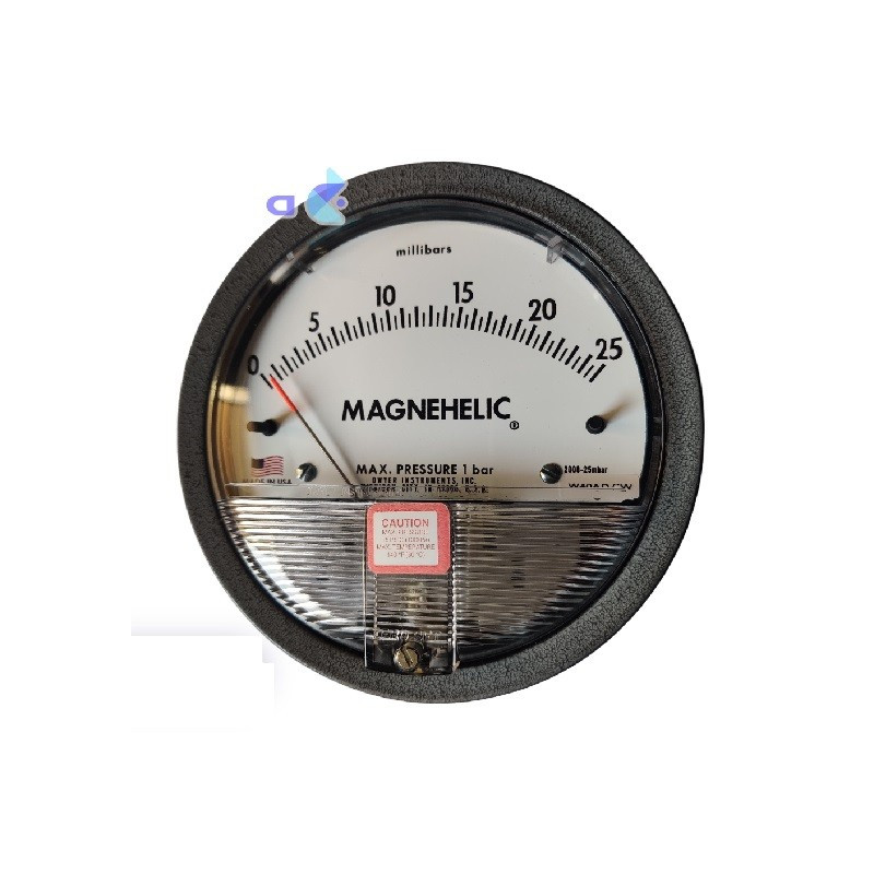 Dwyer 2000-25Mbar Magnehelic Diferencial Gauge