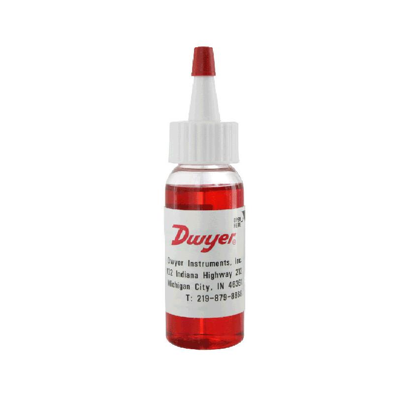 A-102  Dwyer Red Gage Fluid 2 oz bottle