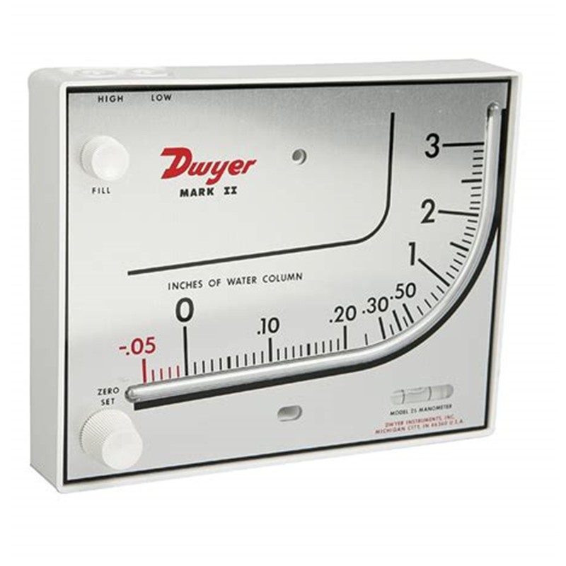 DWYER-Mark-II-25-Manometer-0-3"-w.c