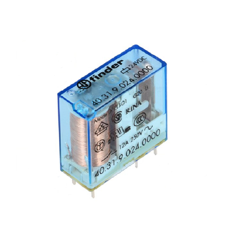 403190240000 Finder Relé PCB Relays, 1CO, 24 Vdc, 10A, 3.5mm
