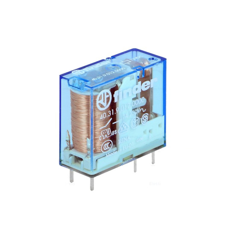403190240000 Finder Relé PCB Relays, 1CO, 24 Vdc, 10A, 3.5mm