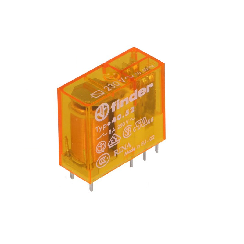 405281200000 Finder relays PCB, 2CO, 120 Vac, 8A