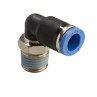 Conector Neumatico Rapido codo Sang-A Pnuematic  8mm x 1/4 Bolsa x 10Und