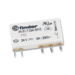 345170245010 relé 24Vdc 6A Finder - Imagen 3