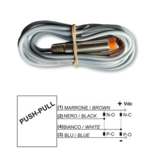 B12G122SC Sensor Inductivo M12 PNP-NPN Push Pull