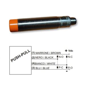 B12E188SCC5 Sensor Inductivo M12 PNP-NPN Push Pull