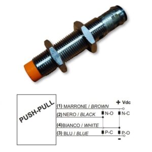 B12E125SCC5 Sensor Inductivo M12 Push Pull