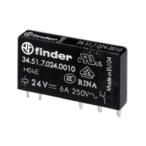 Finder 345170240010 Mini rele 24Vdc,