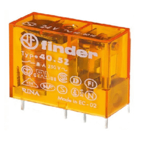 405281200000 Finder Relé PCB, 2CO, 120 Vac, 8 A